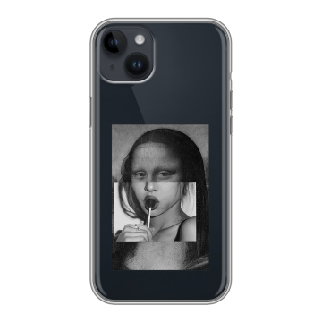 Силиконовый чехол на Iphone 14 Plus с принтом Мона Лиза Силиконовый чехол на Iphone 14 Plus с принтом Мона Лиза