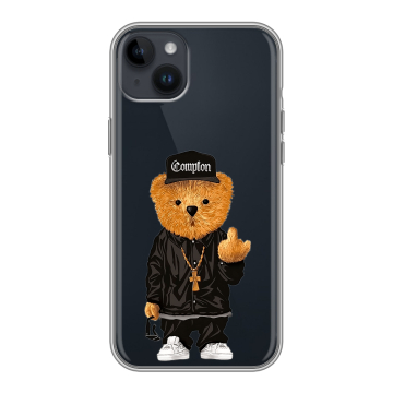 Силиконовый чехол на Iphone 14 Plus с принтом Плюшевый медведь Силиконовый чехол на Iphone 14 Plus с принтом Плюшевый медведь