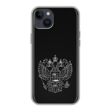 Силиконовый чехол на Iphone 14 Plus с принтом Герб России Силиконовый чехол на Iphone 14 Plus с принтом Герб России