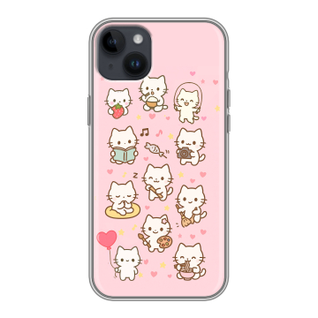 Силиконовый чехол на Iphone 14 Plus с принтом Hello Kitty Хелоу Кити