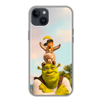 Силиконовый чехол на Iphone 14 Plus с принтом Шрек Shrek Силиконовый чехол на Iphone 14 Plus с принтом Шрек Shrek