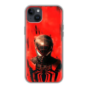 Силиконовый чехол на Iphone 14 Plus с принтом человек паук spiderman Силиконовый чехол на Iphone 14 Plus с принтом человек паук spiderman