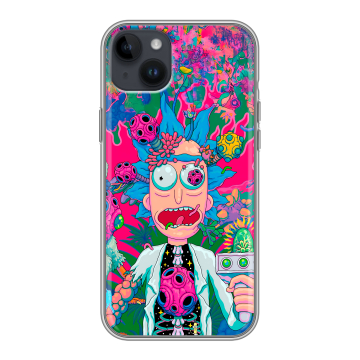 Силиконовый чехол на Iphone 14 Plus с принтом Рик и Морти Rick Morty