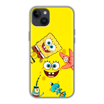 Силиконовый чехол на Iphone 14 Plus с принтом Спанч боб Спанчбоб Силиконовый чехол на Iphone 14 Plus с принтом Спанч боб Спанчбоб