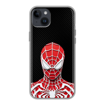 Силиконовый чехол на Iphone 14 Plus с принтом человек паук spiderman Силиконовый чехол на Iphone 14 Plus с принтом человек паук spiderman