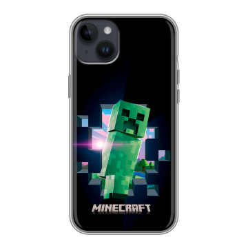 Силиконовый чехол на Iphone 14 Plus с принтом Майнкрафт Minecraft