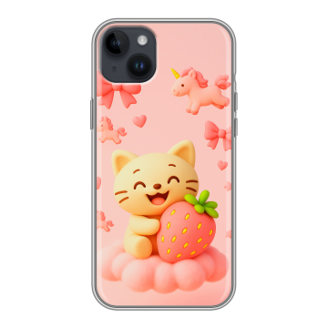 Силиконовый чехол на Iphone 14 Plus с принтом для девочек Силиконовый чехол на Iphone 14 Plus с принтом для девочек