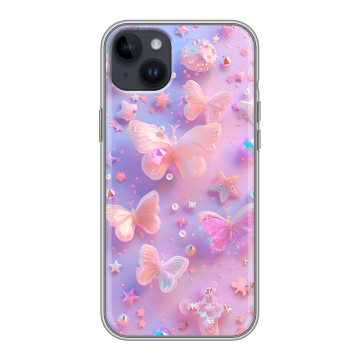 Силиконовый чехол на Iphone 14 Plus с принтом Бабочки Силиконовый чехол на Iphone 14 Plus с принтом Бабочки