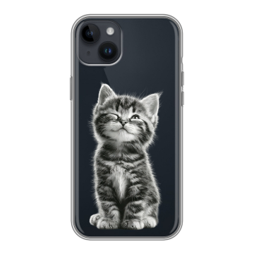 Силиконовый чехол на Iphone 14 Plus с принтом Котенок Силиконовый чехол на Iphone 14 Plus с принтом Котенок