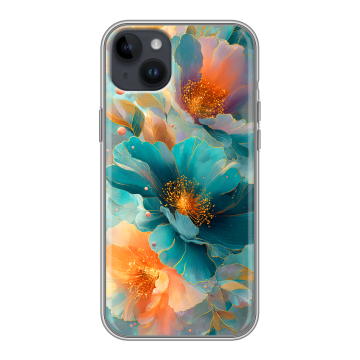 Силиконовый чехол на Iphone 14 Plus с принтом Цветы Силиконовый чехол на Iphone 14 Plus с принтом Цветы