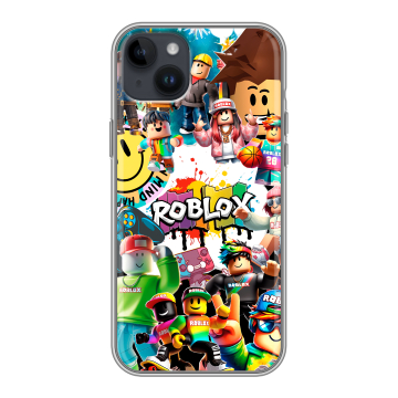 Силиконовый чехол на Iphone 14 Plus с принтом Roblox Роблокс Силиконовый чехол на Iphone 14 Plus с принтом Roblox Роблокс