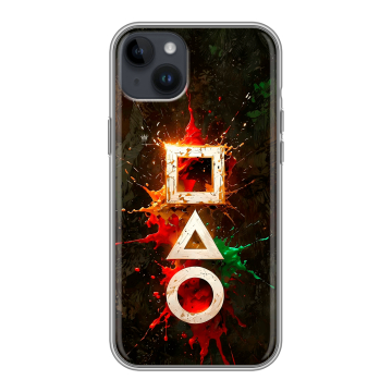 Силиконовый чехол на Iphone 14 Plus с принтом Squid Game Игра кальмара Силиконовый чехол на Iphone 14 Plus с принтом Squid Game Игра кальмара