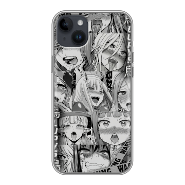 Силиконовый чехол на Iphone 14 Plus с принтом Ahegao Ахегао Аниме Силиконовый чехол на Iphone 14 Plus с принтом Ahegao Ахегао Аниме