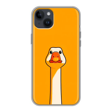 Силиконовый чехол на Iphone 14 Plus с принтом Смешная утка Силиконовый чехол на Iphone 14 Plus с принтом Смешная утка