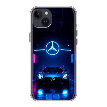 Силиконовый чехол на Iphone 14 Plus с принтом Mercedes Мерседес Силиконовый чехол на Iphone 14 Plus с принтом Mercedes Мерседес