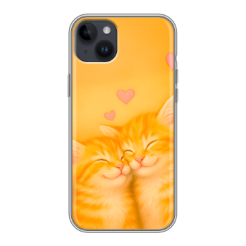 Силиконовый чехол на Iphone 14 Plus с принтом Милые котята Силиконовый чехол на Iphone 14 Plus с принтом Милые котята