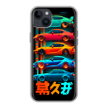 Силиконовый чехол на Iphone 14 Plus с принтом машины тачки Силиконовый чехол на Iphone 14 Plus с принтом машины тачки