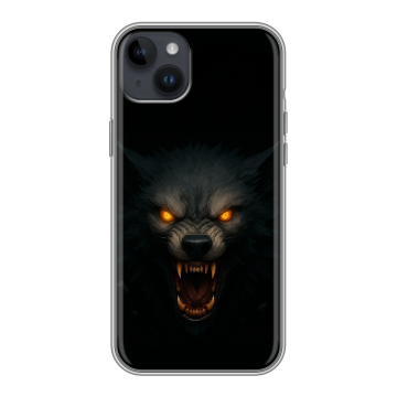 Силиконовый чехол на Iphone 14 Plus с принтом Волк Силиконовый чехол на Iphone 14 Plus с принтом Волк