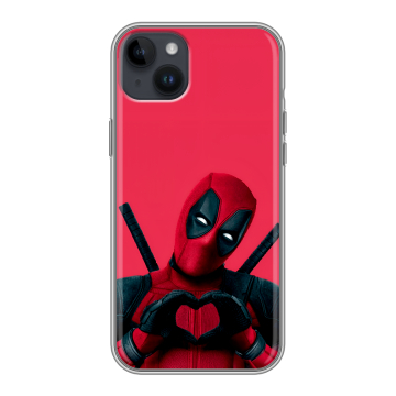 Силиконовый чехол на Iphone 14 Plus с принтом Дедпул Deadpool Силиконовый чехол на Iphone 14 Plus с принтом Дедпул Deadpool