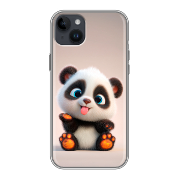 Силиконовый чехол на Iphone 14 Plus с принтом милая панда