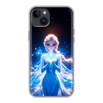 Силиконовый чехол на Iphone 14 Plus с принтом Холодное сердце Frozen Силиконовый чехол на Iphone 14 Plus с принтом Холодное сердце Frozen