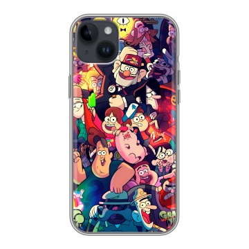 Силиконовый чехол на Iphone 14 Plus с принтом Gravity Falls Гравити Фолз