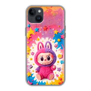 Силиконовый чехол на Iphone 14 Plus с принтом Labubu Лабубу Силиконовый чехол на Iphone 14 Plus с принтом Labubu Лабубу