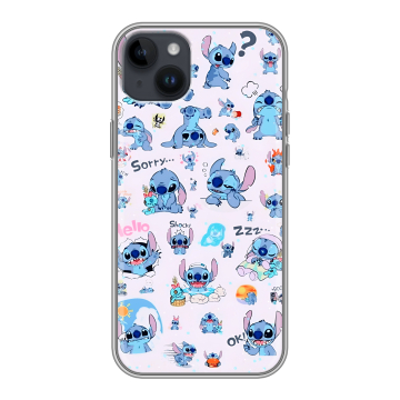 Силиконовый чехол на Iphone 14 Plus с принтом Лило и Стич Силиконовый чехол на Iphone 14 Plus с принтом Лило и Стич