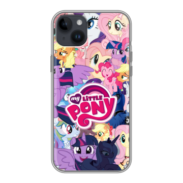 Силиконовый чехол на Iphone 14 Plus с принтом My little pony Дружба чудо Силиконовый чехол на Iphone 14 Plus с принтом My little pony Дружба чудо