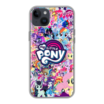 Силиконовый чехол на Iphone 14 Plus с принтом My little pony Дружба чудо Силиконовый чехол на Iphone 14 Plus с принтом My little pony Дружба чудо
