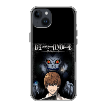 Силиконовый чехол на Iphone 14 Plus с принтом Death note Тетрадь смерти Силиконовый чехол на Iphone 14 Plus с принтом Death note Тетрадь смерти