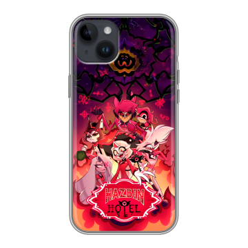 Силиконовый чехол на Iphone 14 Plus с принтом Hazbin Hotel Отель Хазбин Силиконовый чехол на Iphone 14 Plus с принтом Hazbin Hotel Отель Хазбин