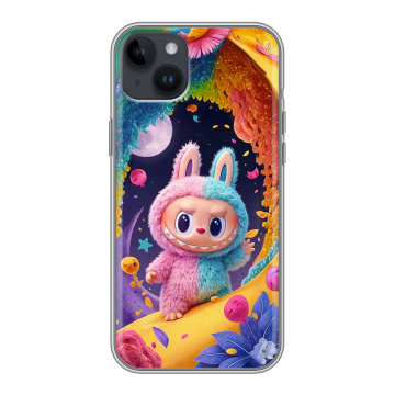 Силиконовый чехол на Iphone 14 Plus с принтом Labubu Лабубу Силиконовый чехол на Iphone 14 Plus с принтом Labubu Лабубу