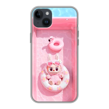 Силиконовый чехол на Iphone 14 Plus с принтом Labubu Лабубу Силиконовый чехол на Iphone 14 Plus с принтом Labubu Лабубу