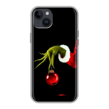 Силиконовый чехол на Iphone 14 Plus с принтом Новый год Гринч Силиконовый чехол на Iphone 14 Plus с принтом Новый год Гринч