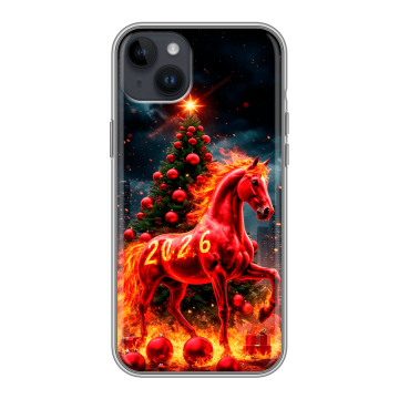 Силиконовый чехол на Iphone 14 Plus с принтом Новый год Силиконовый чехол на Iphone 14 Plus с принтом Новый год