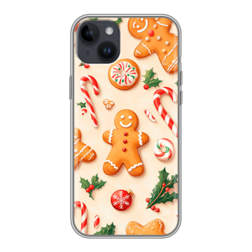 Силиконовый чехол на Iphone 14 Plus с принтом Новый год Силиконовый чехол на Iphone 14 Plus с принтом Новый год