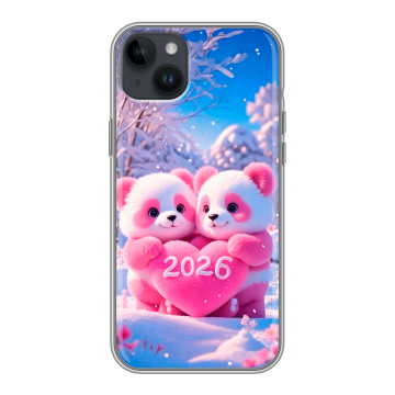 Силиконовый чехол на Iphone 14 Plus с принтом Новый год Силиконовый чехол на Iphone 14 Plus с принтом Новый год