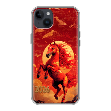 Силиконовый чехол на Iphone 14 Plus с принтом Новый год Силиконовый чехол на Iphone 14 Plus с принтом Новый год