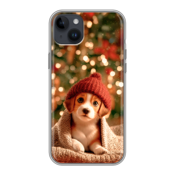 Силиконовый чехол на Iphone 14 Plus с принтом Новый год Силиконовый чехол на Iphone 14 Plus с принтом Новый год