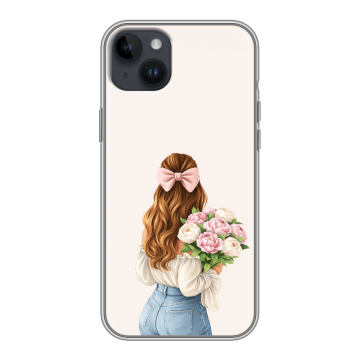 Силиконовый чехол на Iphone 14 Plus с принтом женский Силиконовый чехол на Iphone 14 Plus с принтом женский