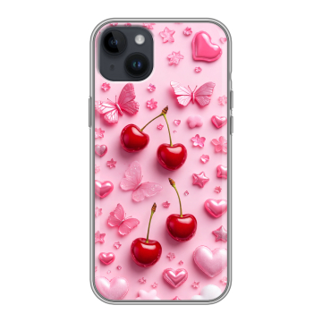 Силиконовый чехол на Iphone 14 Plus с принтом для девочек Силиконовый чехол на Iphone 14 Plus с принтом для девочек