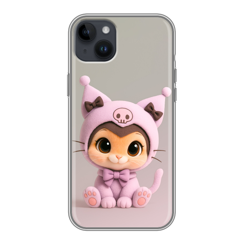 Силиконовый чехол на Iphone 14 Plus с принтом Куроми Kuromi Силиконовый чехол на Iphone 14 Plus с принтом Куроми Kuromi