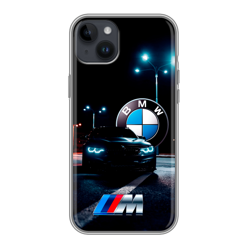 Силиконовый чехол на Iphone 14 Plus с принтом БМВ BMW Силиконовый чехол на Iphone 14 Plus с принтом БМВ BMW