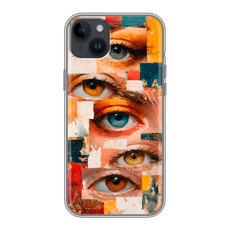 Силиконовый противоударный чехол на Iphone 14 Plus с принтом Модный принт Силиконовый противоударный чехол на Iphone 14 Plus с принтом Модный принт