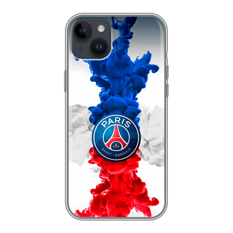 Силиконовый чехол на Iphone 14 Plus с принтом PSG ПСЖ Силиконовый чехол на Iphone 14 Plus с принтом PSG ПСЖ