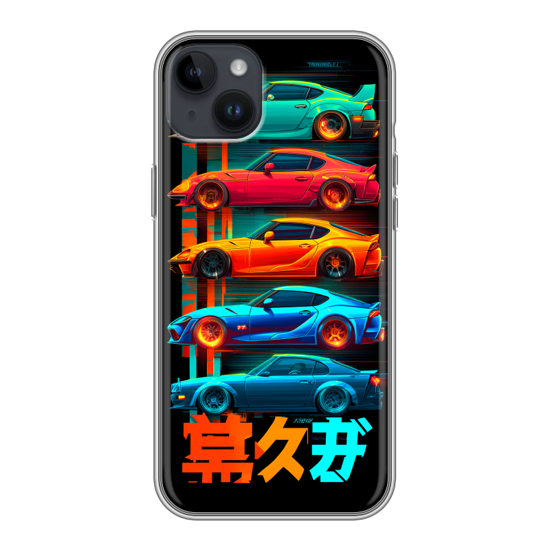 Силиконовый чехол на Iphone 14 Plus с принтом машины тачки Силиконовый чехол на Iphone 14 Plus с принтом машины тачки