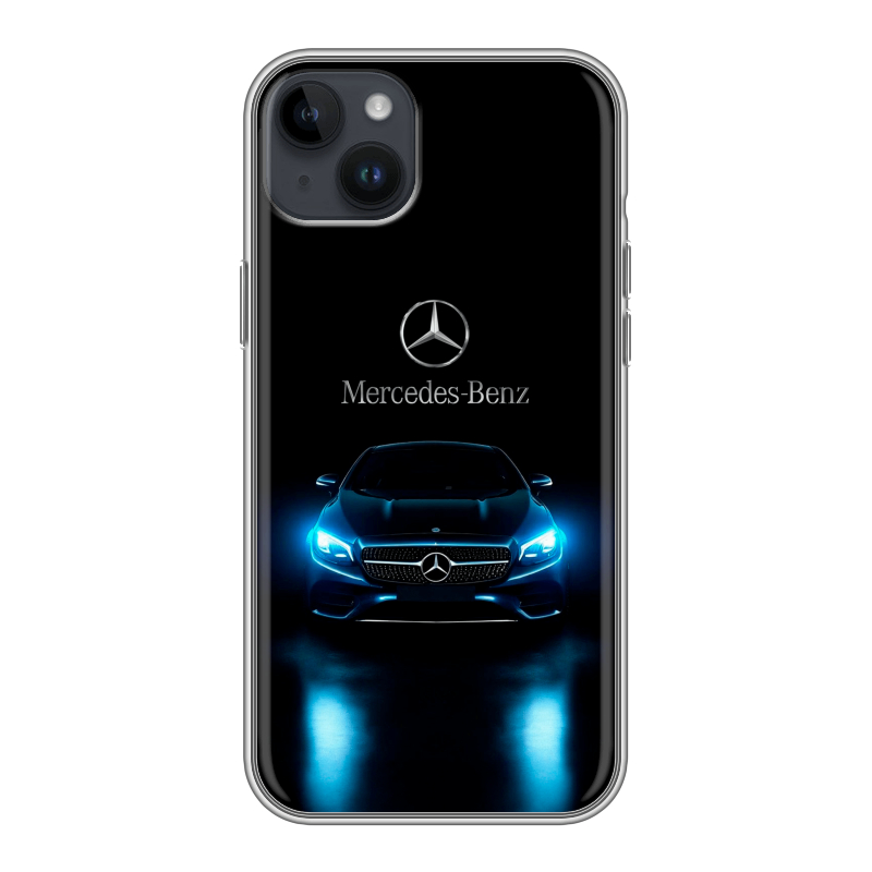 Силиконовый чехол на Iphone 14 Plus с принтом Mercedes Мерседес Силиконовый чехол на Iphone 14 Plus с принтом Mercedes Мерседес