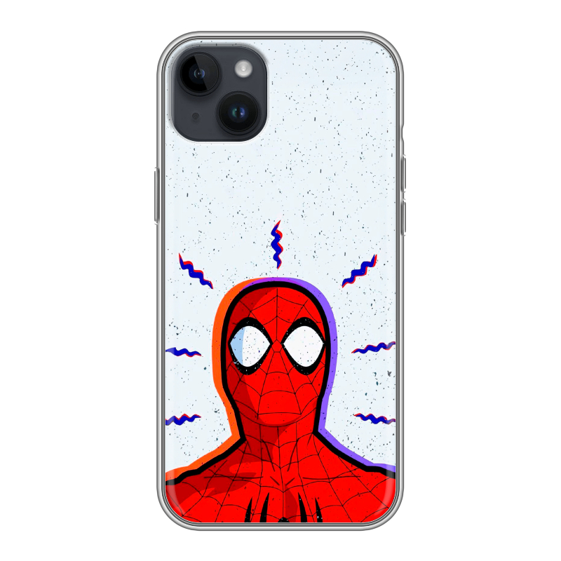 Силиконовый чехол на Iphone 14 Plus с принтом Spiderman Человек паук Силиконовый чехол на Iphone 14 Plus с принтом Spiderman Человек паук