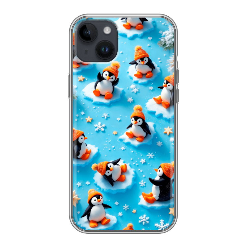 Силиконовый чехол на Iphone 14 Plus с принтом Новый год Силиконовый чехол на Iphone 14 Plus с принтом Новый год